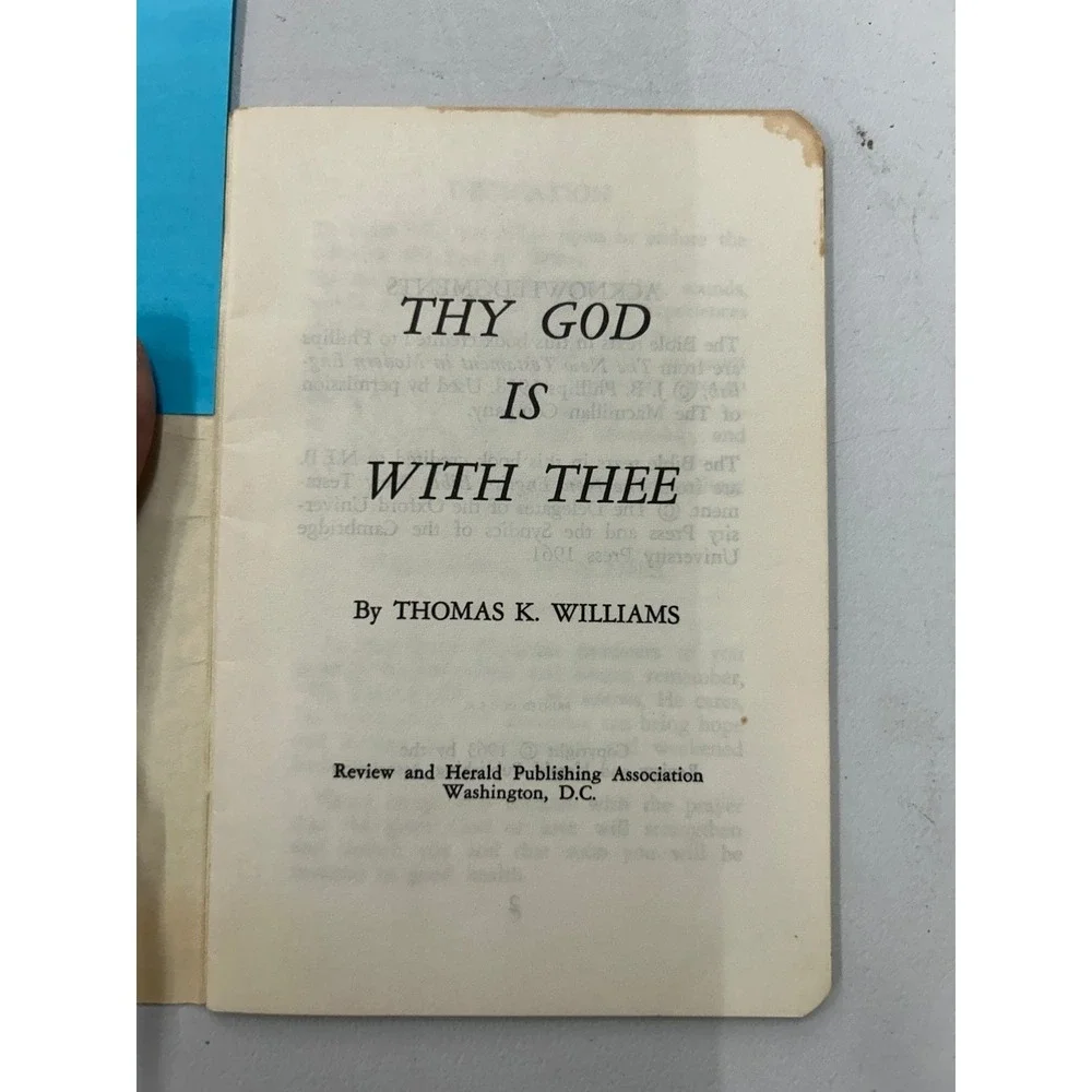 Thy God Is With Thee‎ Thomas K. Williams 1963 Religious Paperback